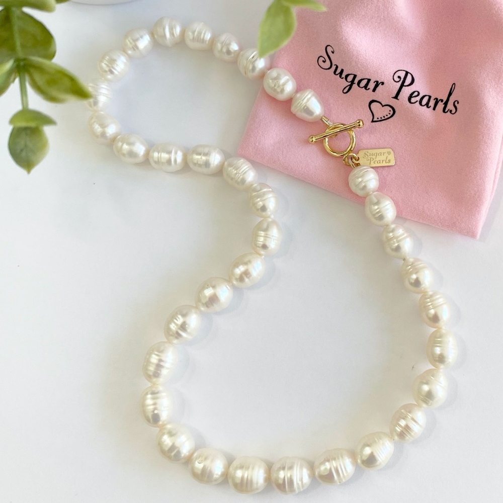 Baroque Pearl Necklace with 14K Round Toggle
